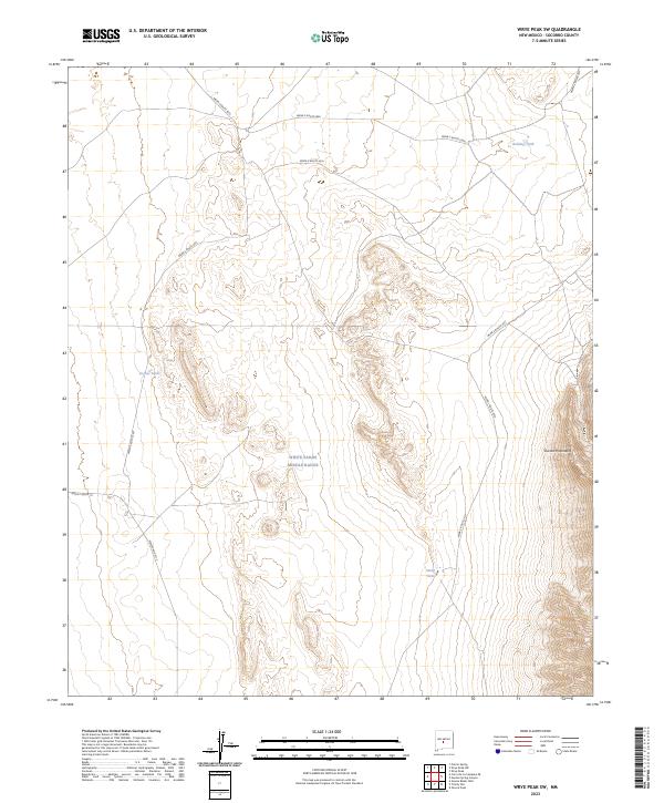 USGS Topographic Map – Wrye Peak SW