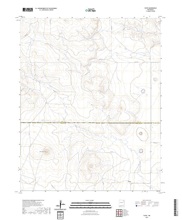 USGS Topographic Map – Yates