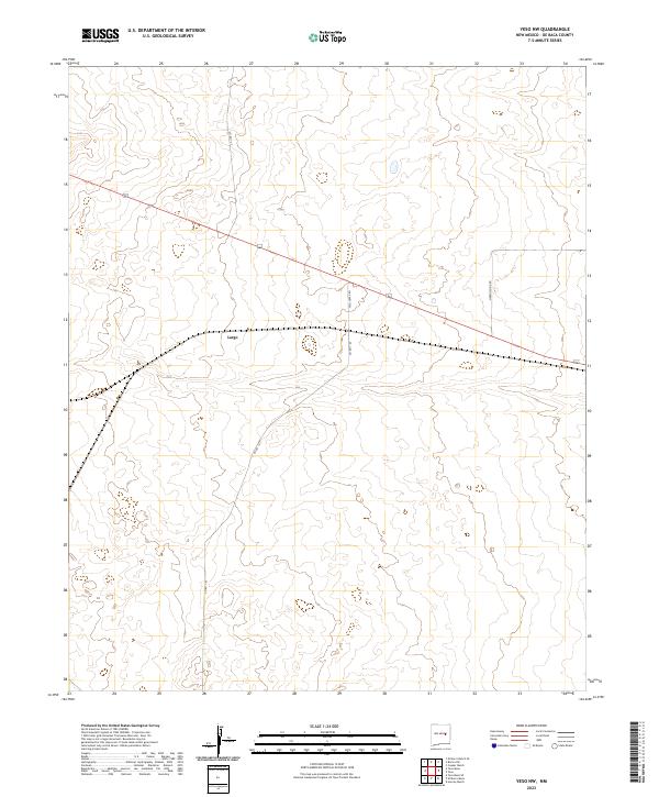 USGS Topographic Map – Yeso NW