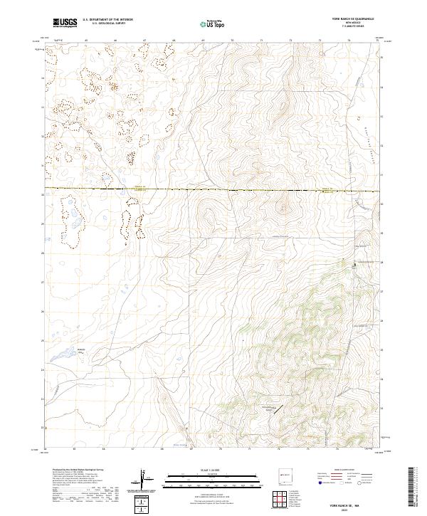 USGS Topographic Map – York Ranch SE