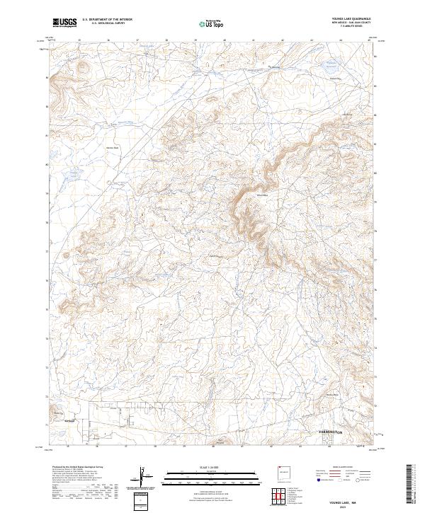 USGS Topographic Map – Youngs Lake