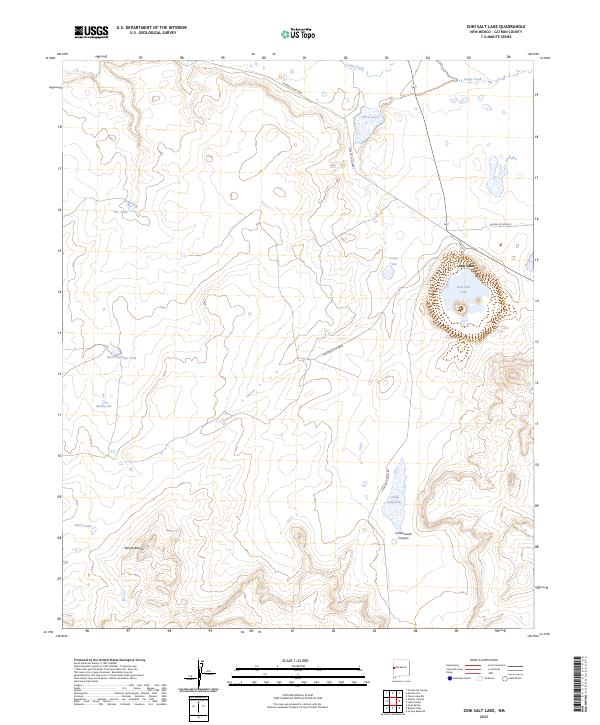 USGS Topographic Map – Zuni Salt Lake