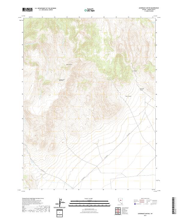 USGS Topographic Map – Ackerman Canyon