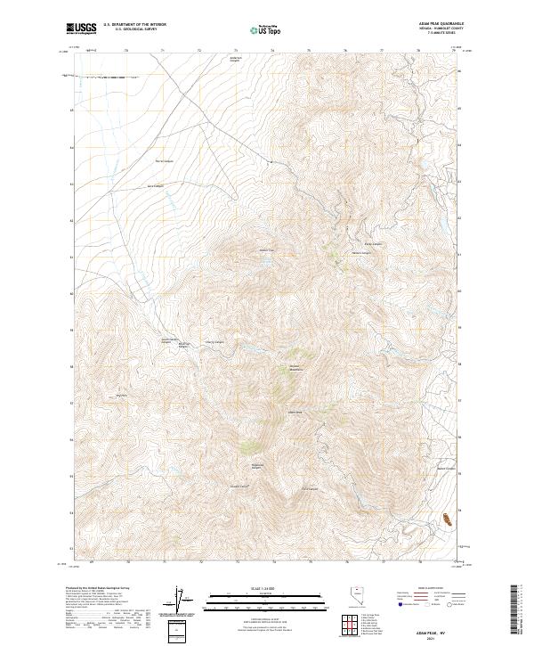 USGS Topographic Map – Adam Peak