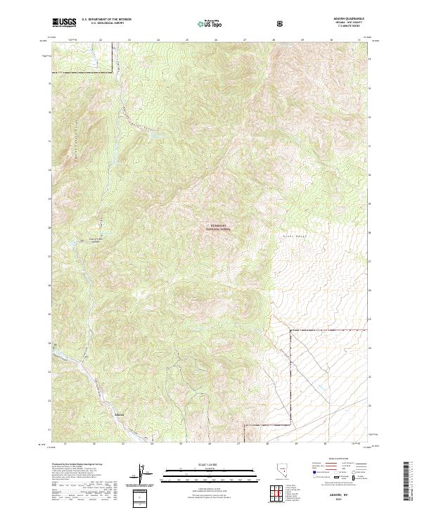 USGS Topographic Map – Adaven