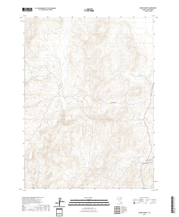 USGS Topographic Map – Adobe Summit