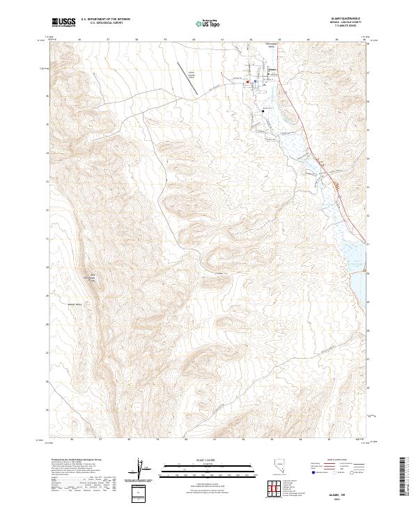 USGS Topographic Map – Alamo