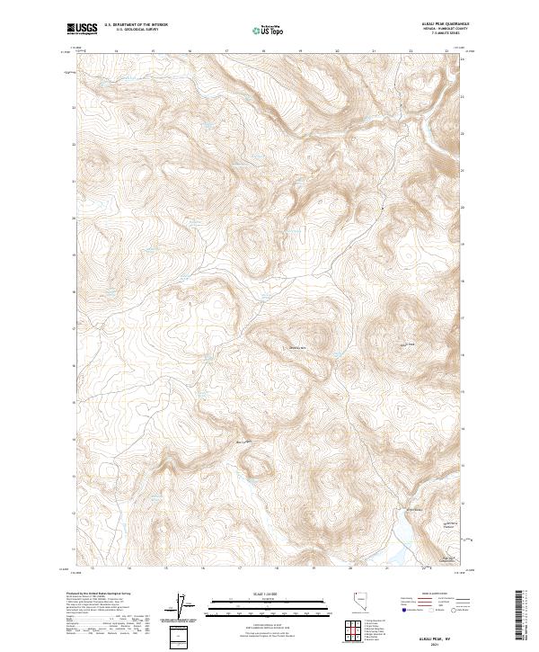 USGS Topographic Map – Alkali Peak