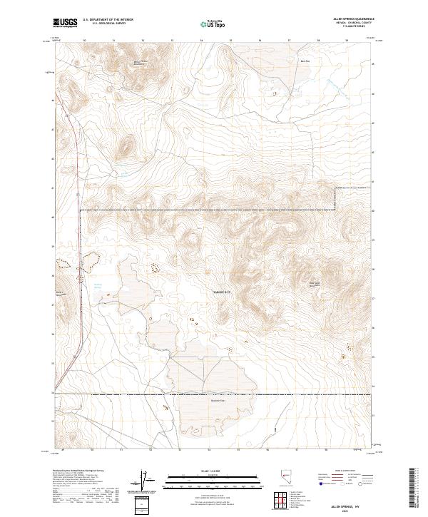 USGS Topographic Map – Allen Springs