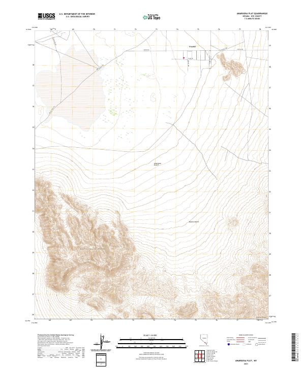 USGS Topographic Map – Amargosa Flat