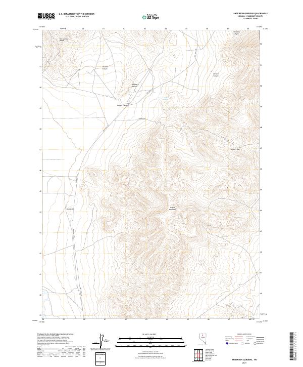 USGS Topographic Map – Anderson Gardens