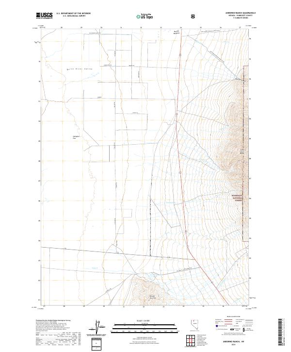 USGS Topographic Map – Andorno Ranch