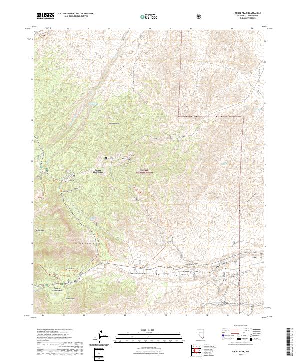 USGS Topographic Map – Angel Peak