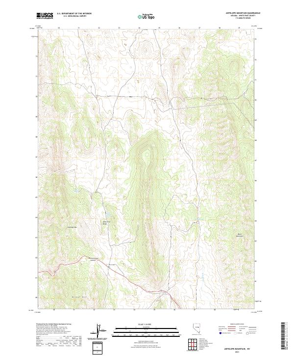 USGS Topographic Map – Antelope Mountain