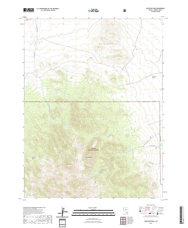 USGS Topographic Map – Antelope Peak