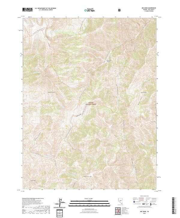 USGS Topographic Map – Arc Dome