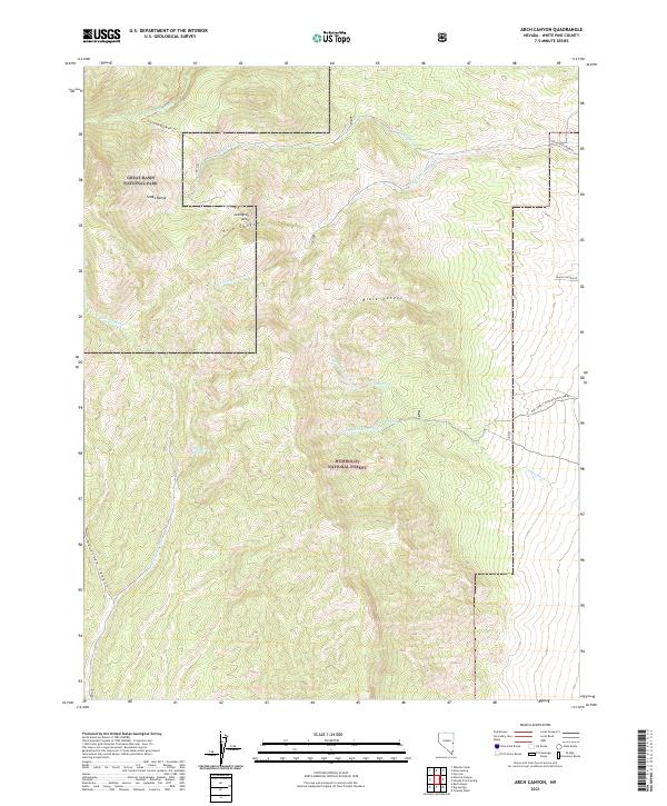 USGS Topographic Map – Arch Canyon