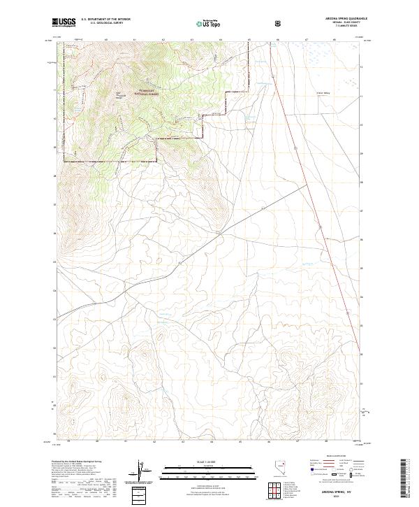 USGS Topographic Map – Arizona Spring