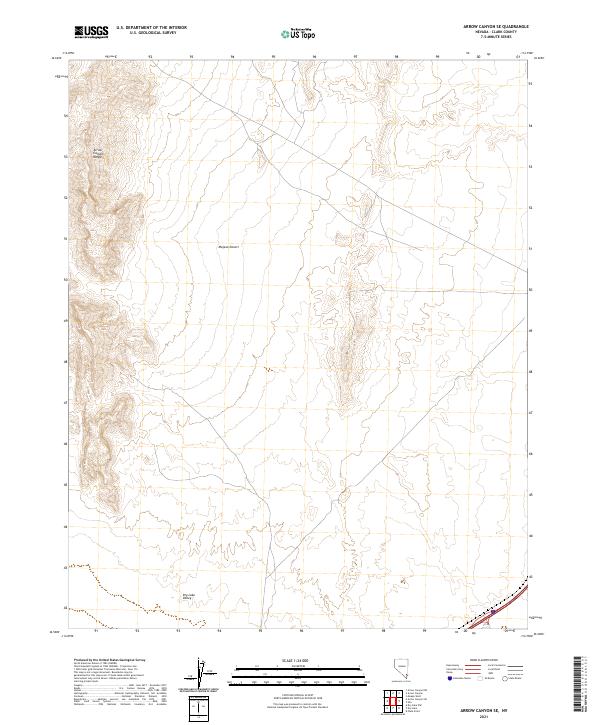 USGS Topographic Map – Arrow Canyon SE