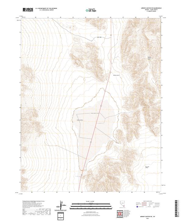 USGS Topographic Map – Arrow Canyon SW