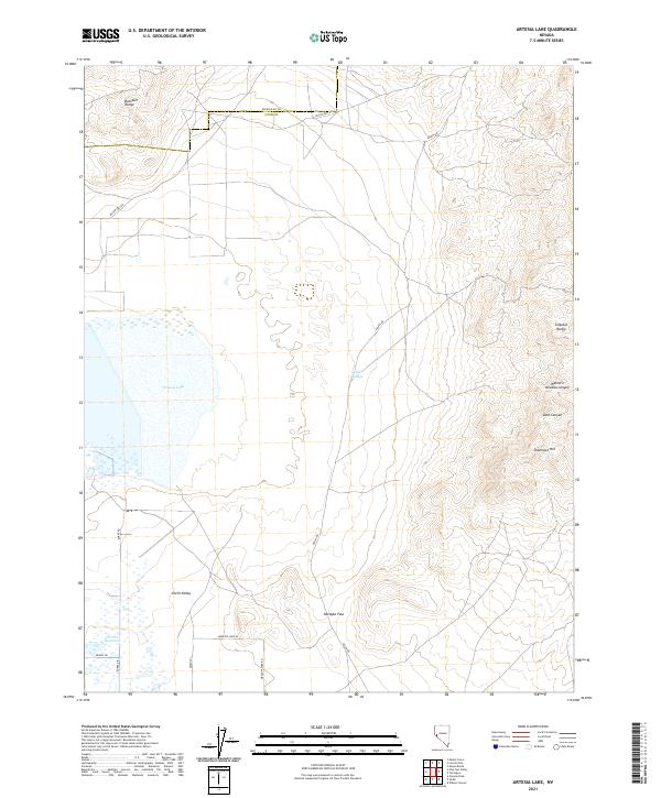 USGS Topographic Map – Artesia Lake