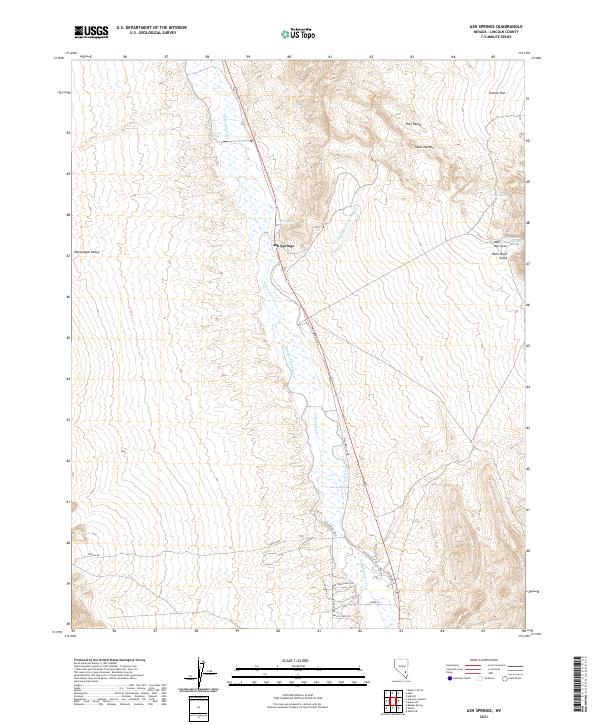USGS Topographic Map – Ash Springs