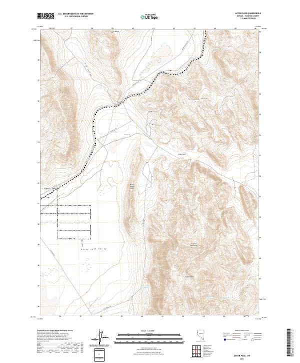 USGS Topographic Map – Astor Pass