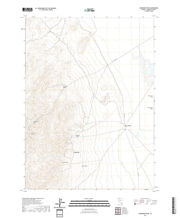 USGS Topographic Map – Awakening Peak