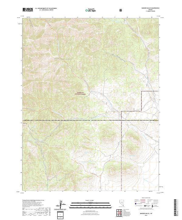USGS Topographic Map – Badger Gulch