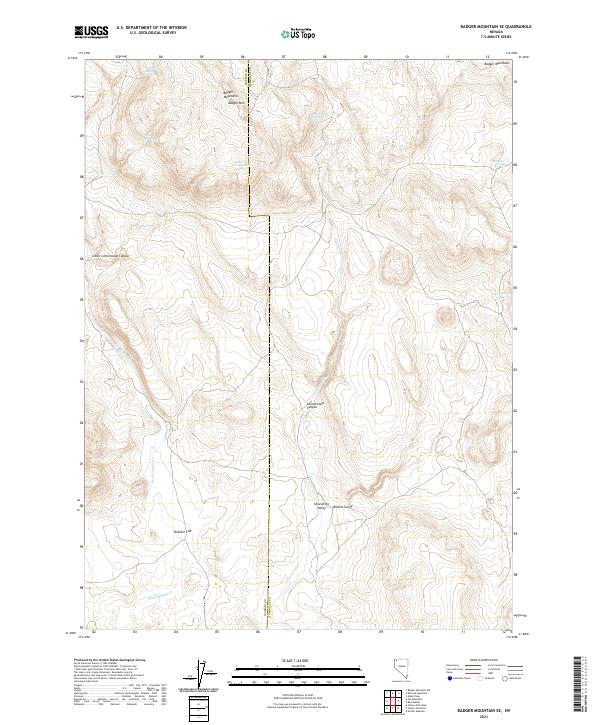 USGS Topographic Map – Badger Mountain SE