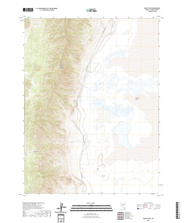 USGS Topographic Map – Bailey Pass