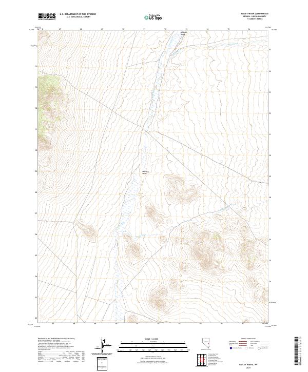 USGS Topographic Map – Bailey Wash