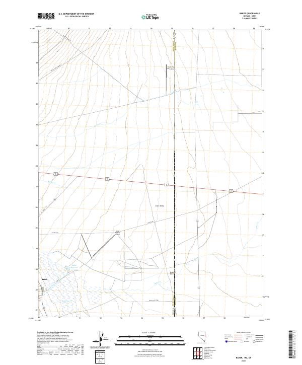 USGS Topographic Map – Baker