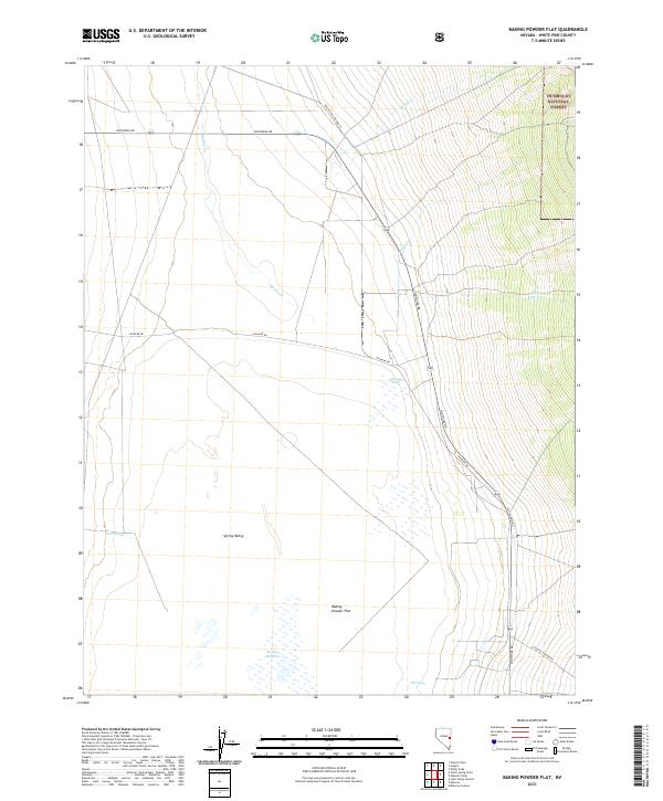 USGS Topographic Map – Baking Powder Flat