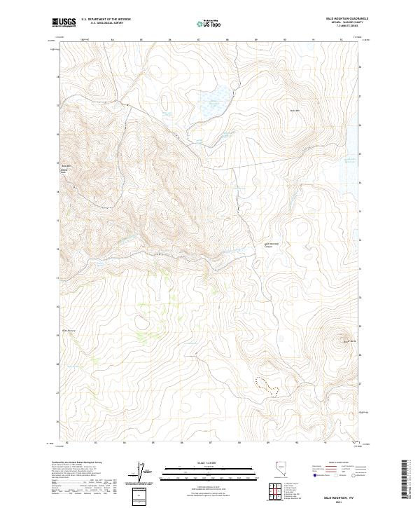USGS Topographic Map – Bald Mountain