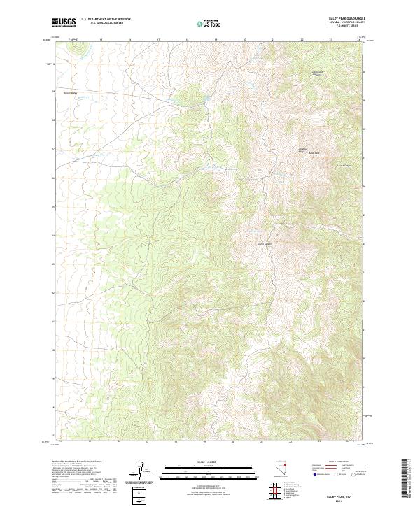USGS Topographic Map – Baldy Peak