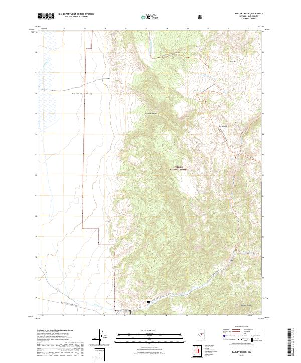 USGS Topographic Map – Barley Creek