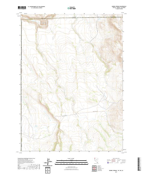 USGS Topographic Map – Barrel Springs