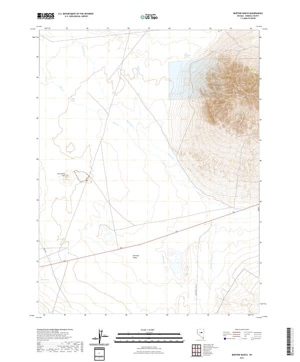 USGS Topographic Map – Bartine Ranch