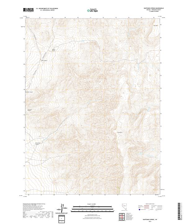 USGS Topographic Map – Bartomes Spring