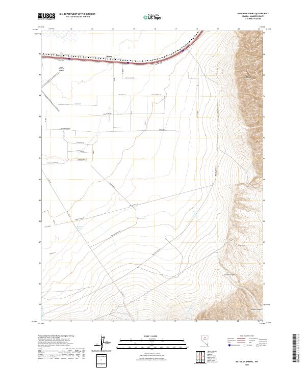 USGS Topographic Map – Bateman Spring
