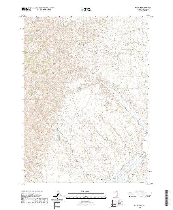 USGS Topographic Map – Beaver Creek