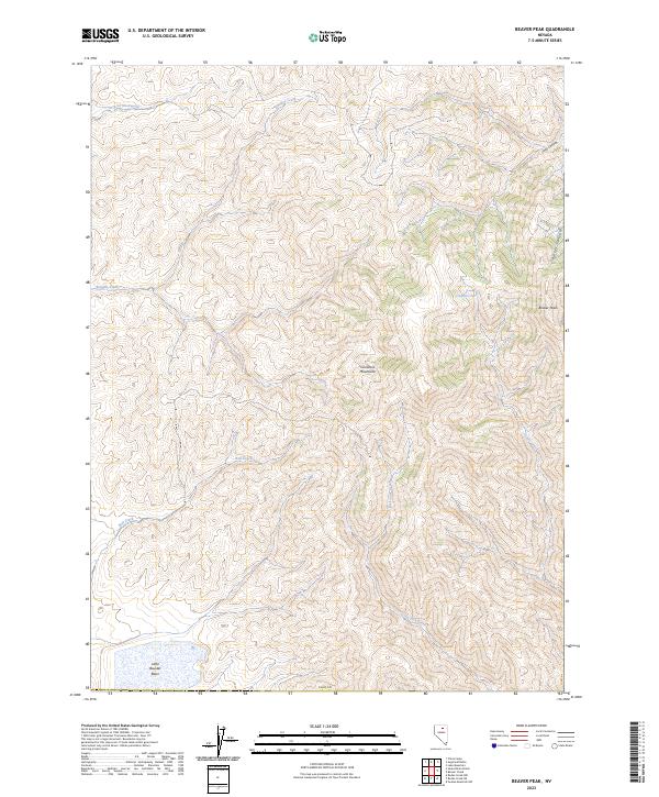 USGS Topographic Map – Beaver Peak