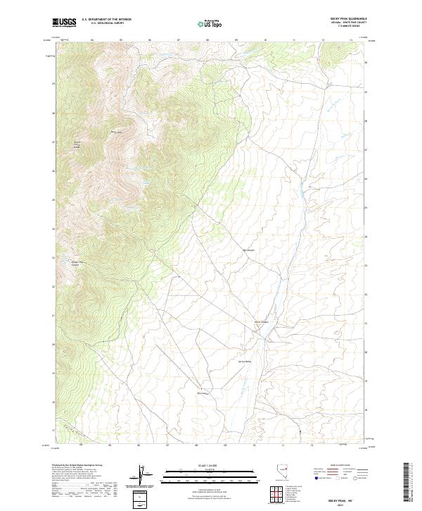 USGS Topographic Map – Becky Peak