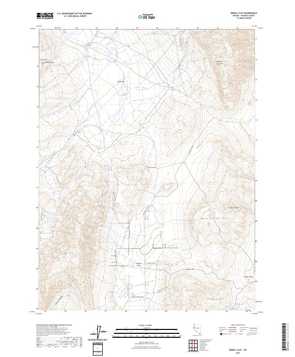 USGS Topographic Map – Bedell Flat