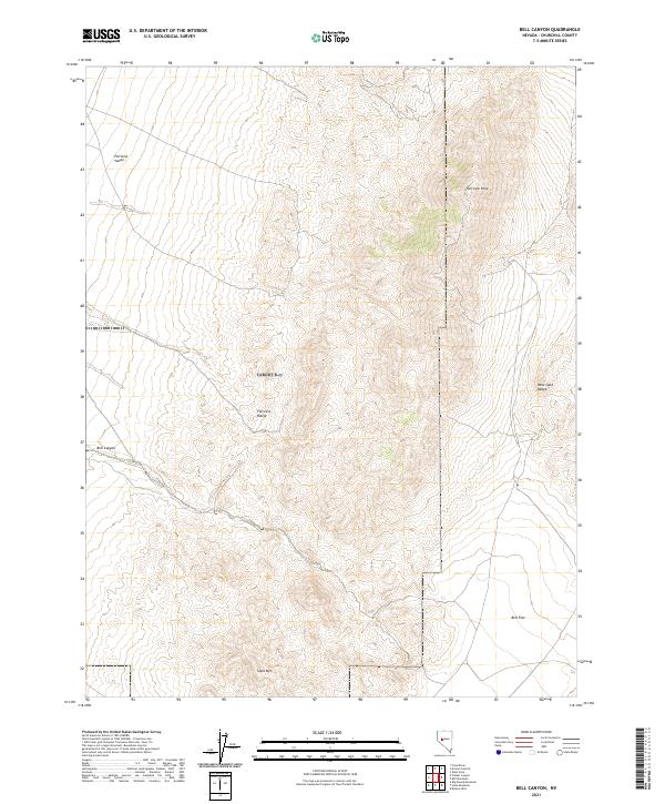 USGS Topographic Map – Bell Canyon