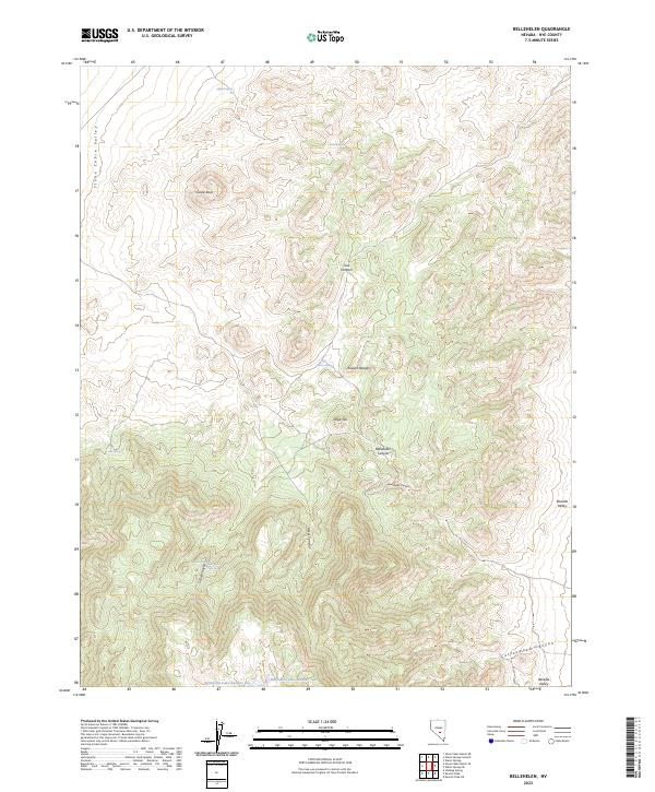 USGS Topographic Map – Bellehelen
