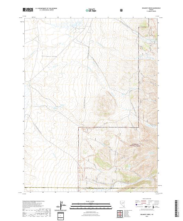 USGS Topographic Map – Belmont Creek
