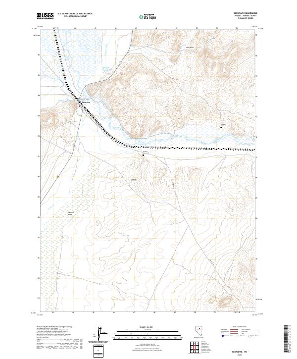 USGS Topographic Map – Beowawe