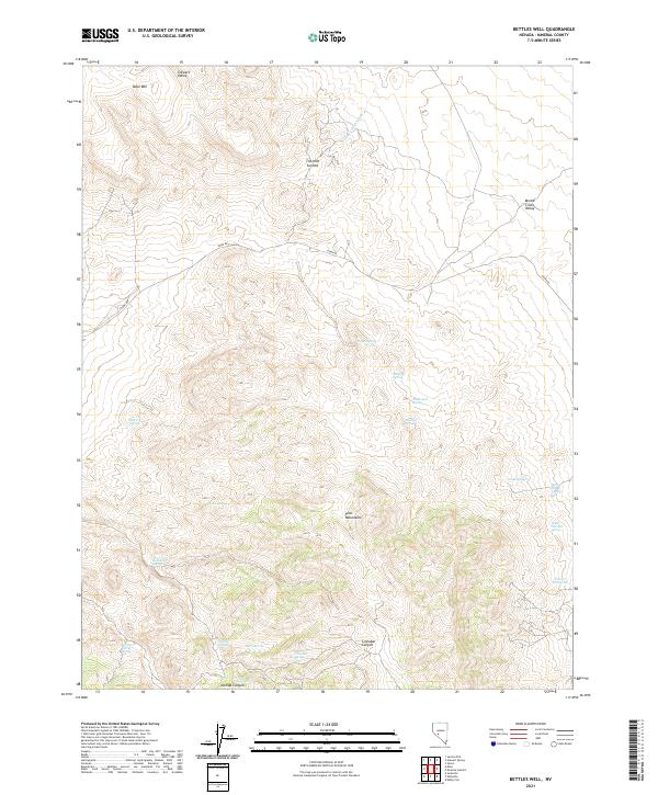 USGS Topographic Map – Bettles Well
